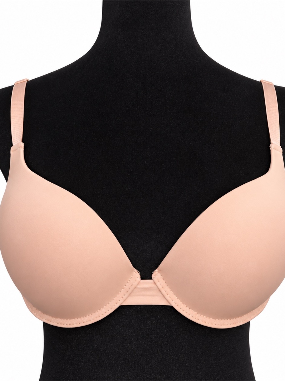 Fredericks Of Hollywood Nude Padded Adds 2 Cups Push Up Adjustable Strap Bra 34D